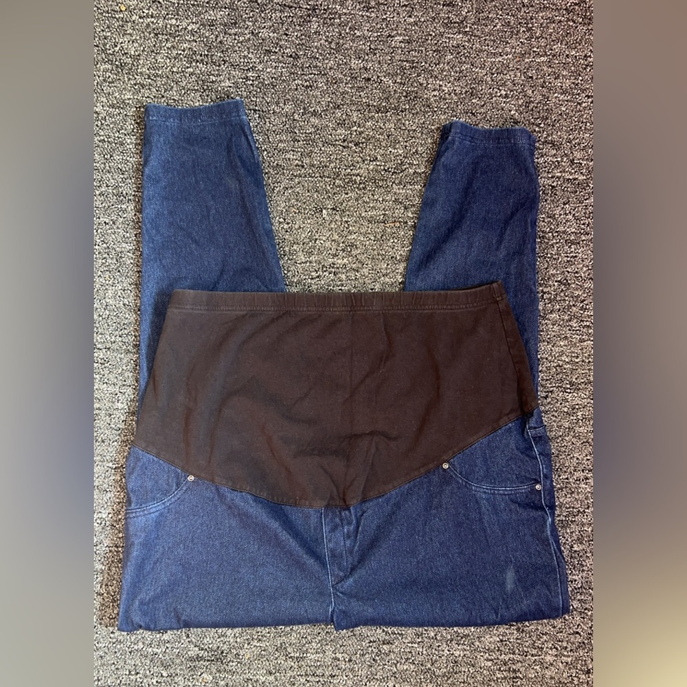 Time and Tru Blue Denim Maternity Pants